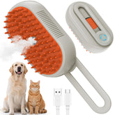 TOOLIAR 4 in 1 Pet Steam Brush coat-smoothing for silky fur