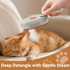TOOLIAR 4 in 1 Pet Steam Brush steaming action loosens tangles