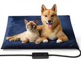 Toozey large pet heating pad with LED controller for adjustable warmth and comfort.