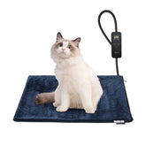 Toozey pet heating pad shows temperature control for customizable warmth.