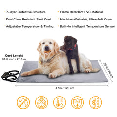 Toozey XL heating pad control panel enables precise temperature control