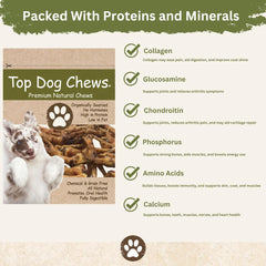 Top Dog Chews dog-chewing-action captures dogs enjoying a protein-rich treat