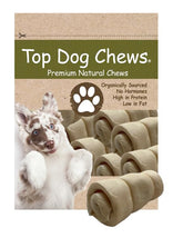 Top Dog Chews mini-cheek-rolls pack shot for long-lasting chew