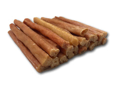 Top Dog Chews Turkey Tendon Round USA-made packaging shot showing 1lb bag.