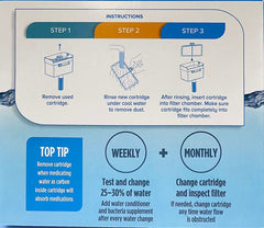 Top Fin BFS BettaFlow compatibility image illustrating easy refill for compatible filters
