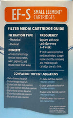 Top Fin EF-S cartridge packaging showing 12-count supply for continuous filtration