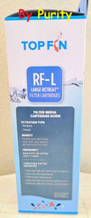 Top Fin Retreat Filter Large RF-L assembly demonstrating simple installation and quick swap