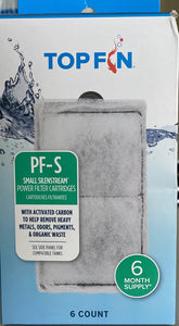 Top Fin Silenstream cartridge odor absorption for cleaner water.
