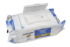 TOP PAW Ear and Eye Wipes measure 6.7 by 8.7 inches for full coverage.