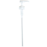 Top Performance gallon pump attached to a gallon bottle for controlled dispensing of pet shampoo.
