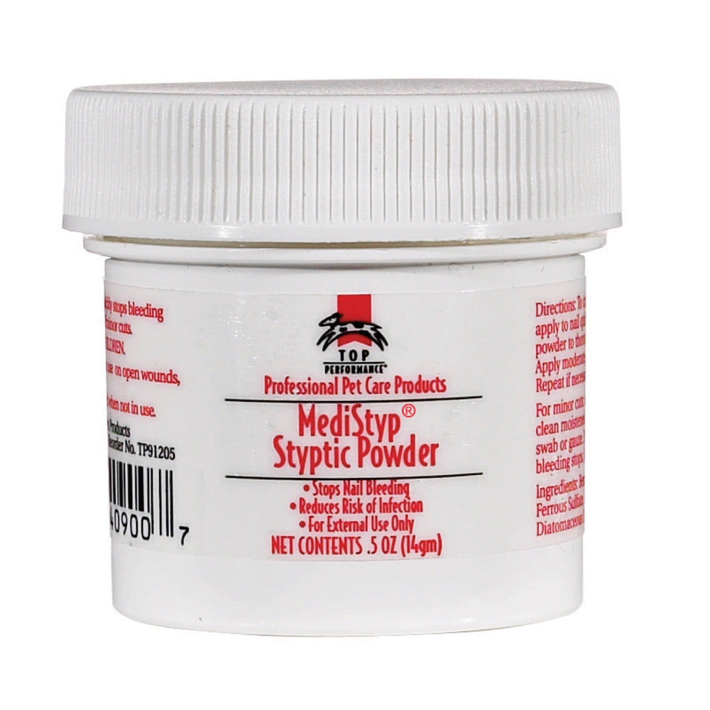 Top Performance MediStyp powder jar — compact 1/2-ounce size for at-home care