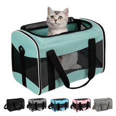 Top tasta cat carrying case front view, airline approved for stress-free pet travel