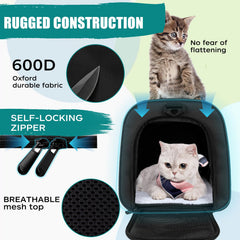 Top tasta soft-side carrier with padded strap for hands-free travel