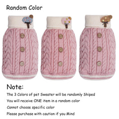 Topbuti dog sweater turtleneck side view offers snug fit for daily outings.