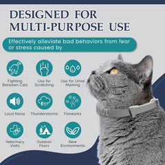 TopSum calming collar adjustable band closeup highlights flexible, comfortable fit.