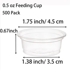 TOPZEA gecko cups 0-5oz capacity for portion-controlled meals