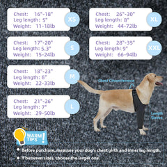 TORJOY dog recovery sleeve waterproof fabric protects wounds during outdoor activity and healing.