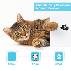 TORJOY inkless pad close-up showing safe, non-toxic print option for dogs and cats.