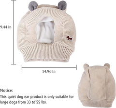 Tosuua Quiet Ears dog ear muffs gray provide winter warmth and wind protection