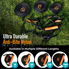 Total Pet control handle detail highlights gradual slowing to prevent hand burns during stops.