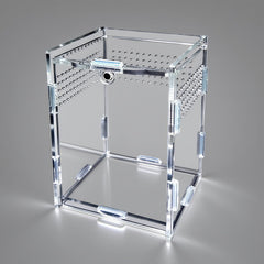 TOTZLIAN mini-habitat front view shows crystal-clear acrylic for easy observation.