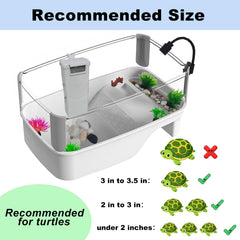 Totzlian turtle habitat-decorative-plants adds hiding spots and realistic scenery.