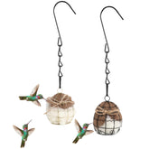 TOWDREU bird nesting material ball closeup shows soft alpaca wool for cozy nest lining