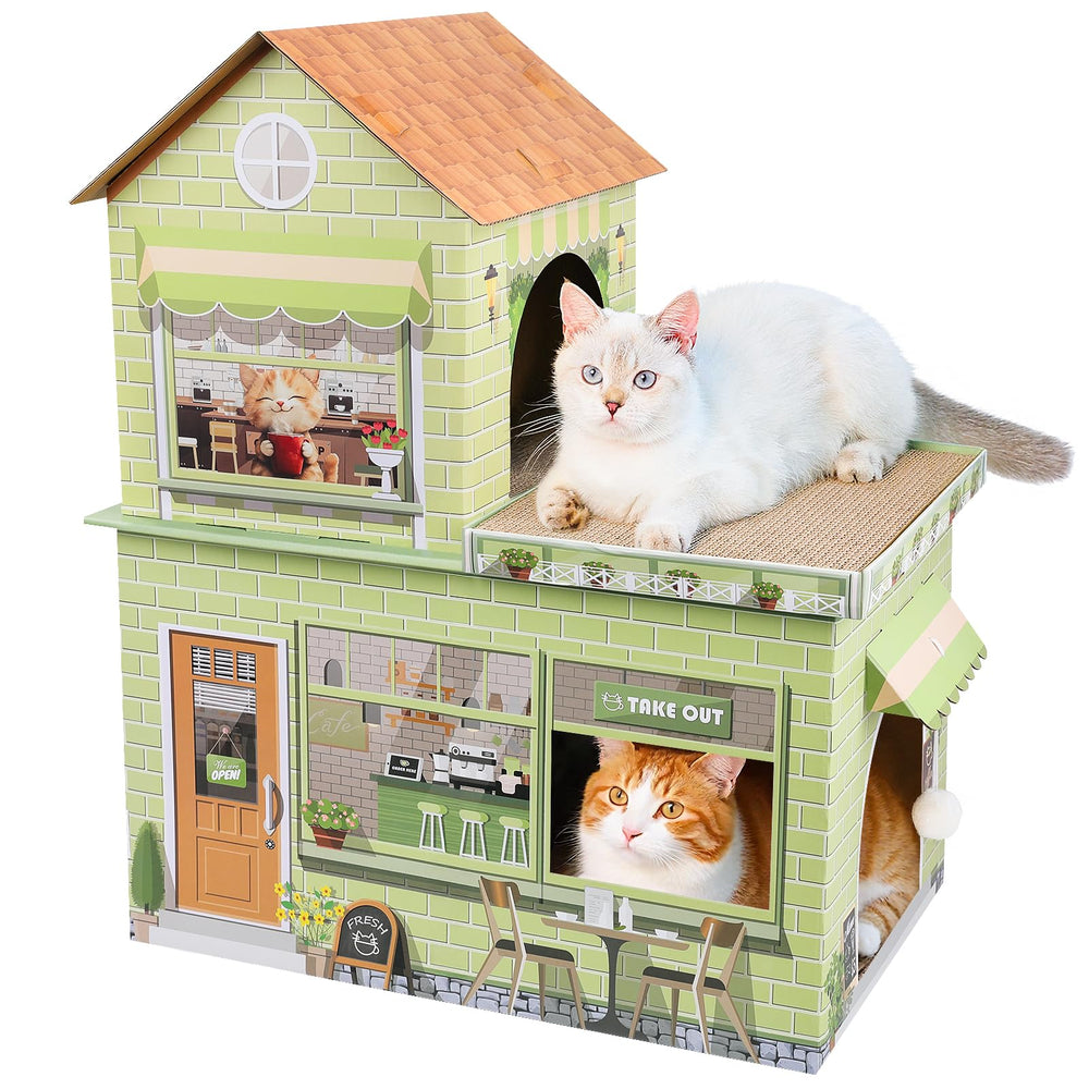 TOYSBOOM cafe cat house rooftop lets cats lounge and create shareable moments.