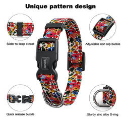 Tpotato quick-release buckle on collar for easy on/off.