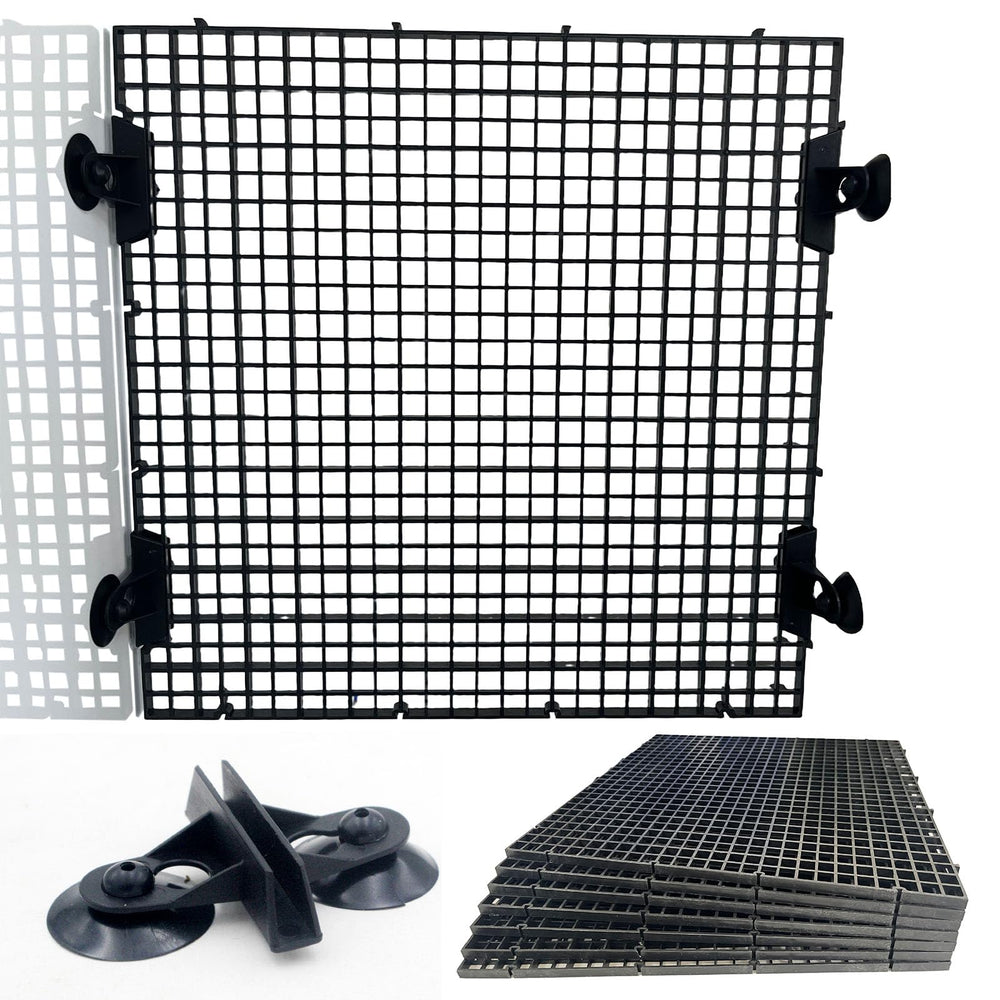 TQDXZA divider panel front view 11x11 black for flexible tank organization