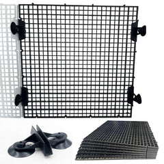TQDXZA divider panel front view 11x11 black for flexible tank organization