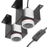 Trakem reptile ceramic socket close-up highlighting heat-resistant ceramic construction.