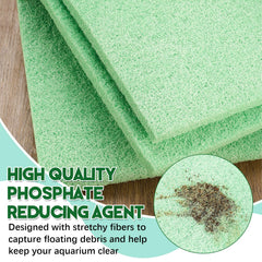 Treela phosphate reducer pad in sump setup maintains flow with durable thickness