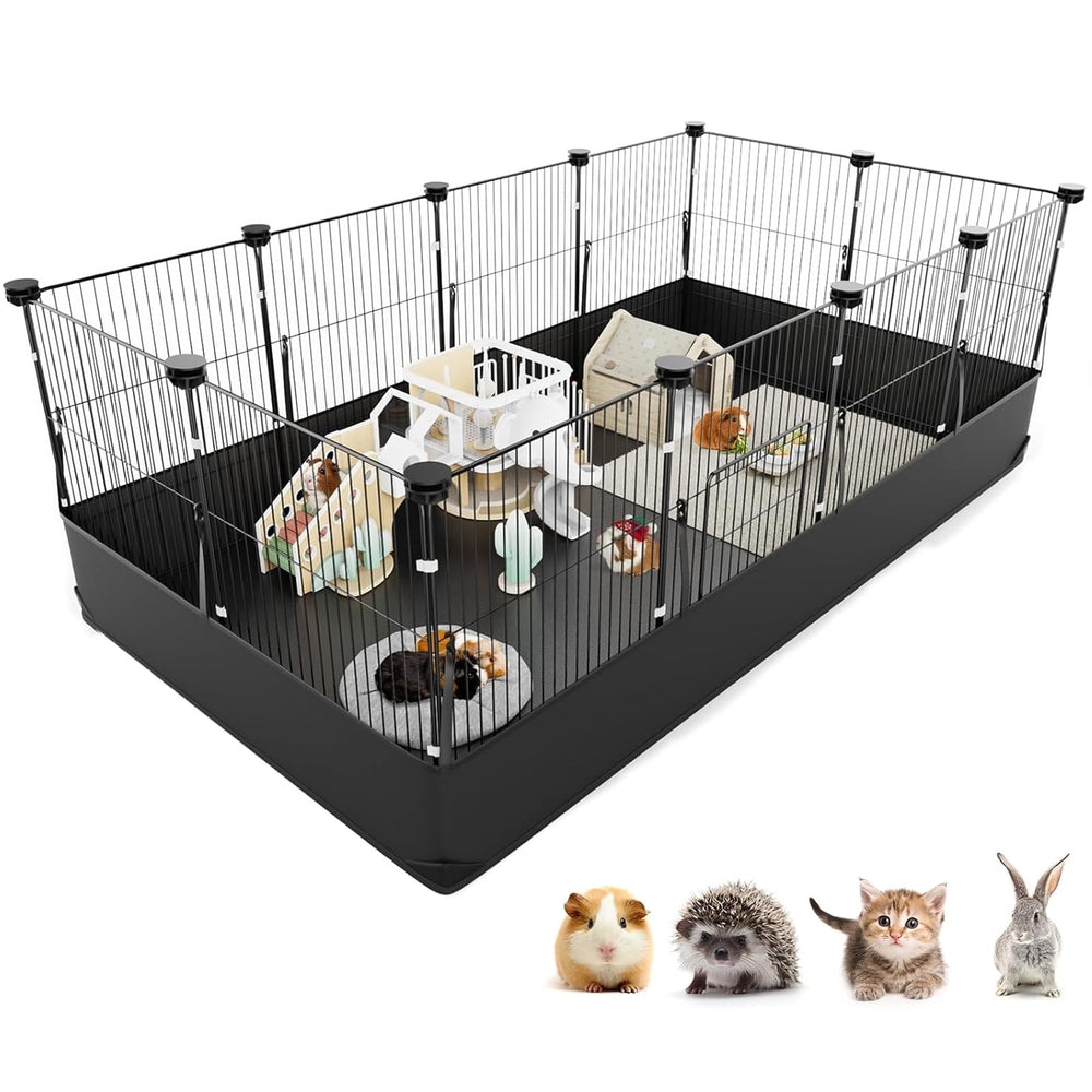 Tresbro waterproof-liner on guinea pig cage shows durable, easy-clean interior for mess-free habitats.