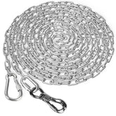 Tresbro heavy duty dog chain 15ft tie-out shows tangle-free operation during yard training.
