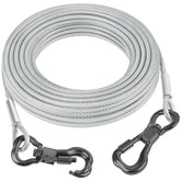 Tresbro reflective tie out cable 40ft coiled for outdoor adventures and secure movement