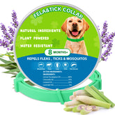 Trihood natural flea tick collar pack front view shows two adjustable collars for outdoor protection.