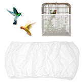 Trinkrittey bird cage seed catcher white cover reduces mess and keeps floors clean