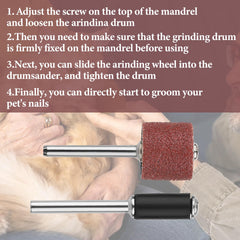 Trinkrittey 14mm grinding drum for larger nails and thicker edges.