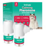 TriOak cat pheromones diffuser 2-pack box demonstrates convenient home setup