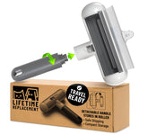 Triton Travel Pet Hair Removal Tool—compact design aids quick fur pickup during travel.