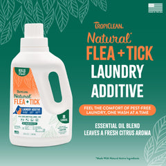 TropiClean on blankets and pet beds ready for pest-free washing