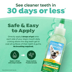 TropiClean plaque-tartar removal gel for dogs promotes cleaner teeth