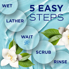 TropiClean SPA tear stain remover before-after dog shows brightened white fur.