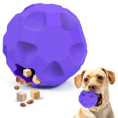 TROUSKAIG durable-dog-ball closeup texture shows grip during chewing.