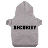 Trudz PET Security dog hoodie front view showing warm fleece interior for cold walks