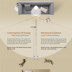 Trumoon feather replacement toys with bells for varied play