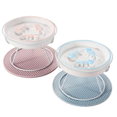 TRUNDISAN cat slow food bowl elevated setup supports comfortable dining height.