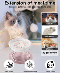TRUNDISAN elevated bowl rack view demonstrates ergonomic feeding.