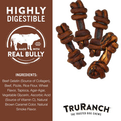 TRURANCH collagen-bones-dog-chew-four-count display shows four chews